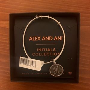 Alex and Ani M initial bracelet
